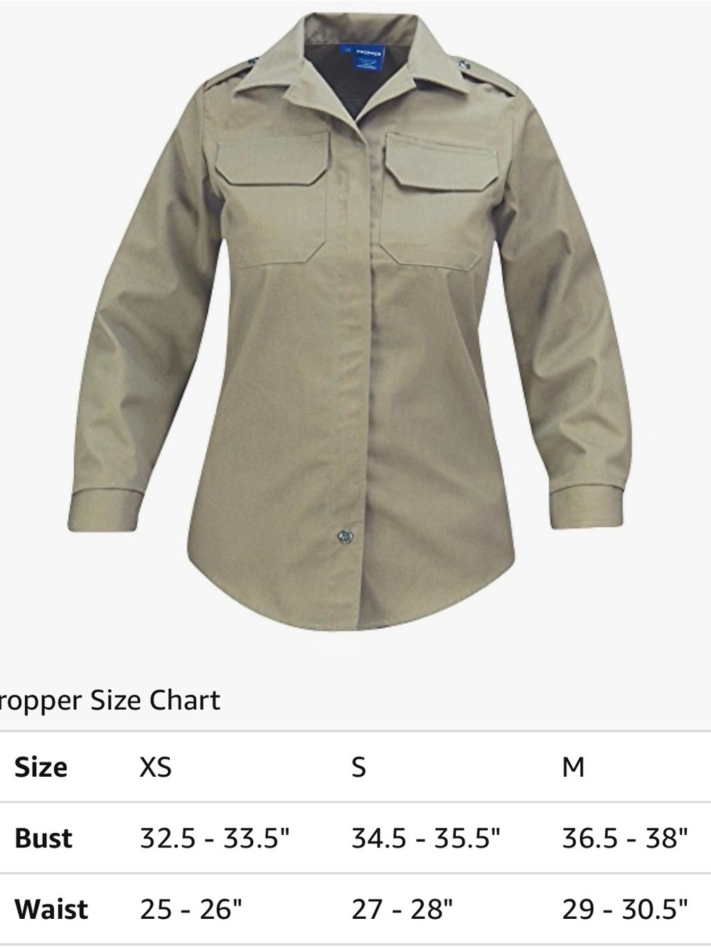 Propper Women's Utility Jacket - Khaki Tan